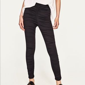NWT Zara Draped Leggings